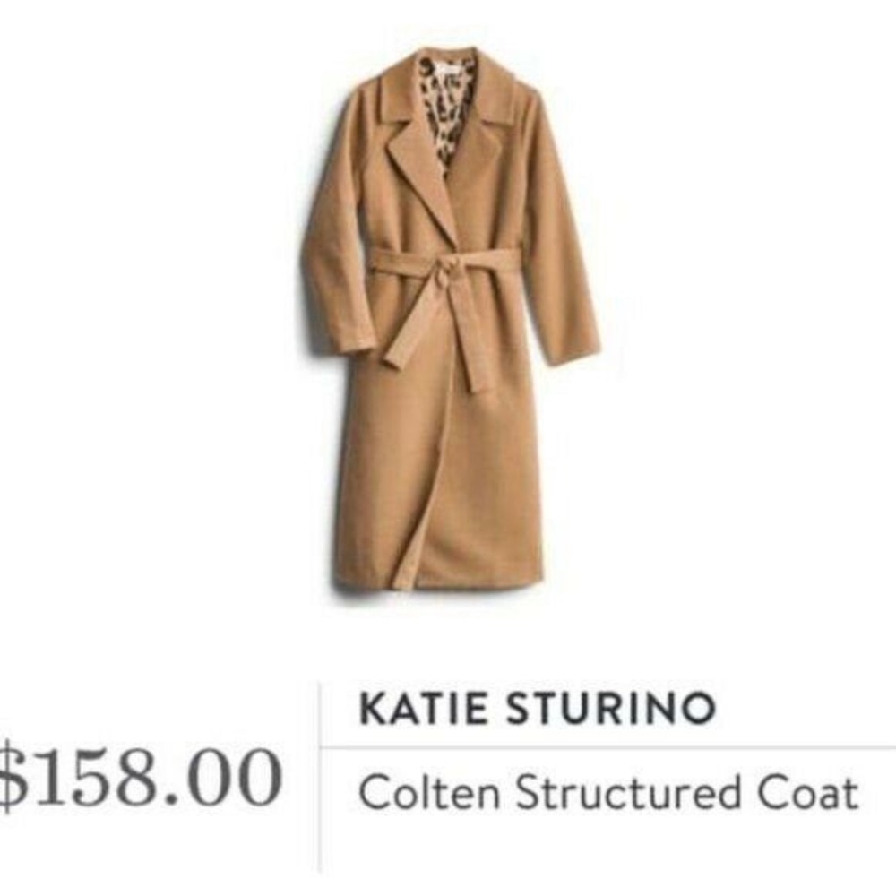 Katie Sturino Stitch Fix Brown Colten Trench Coat